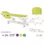 Table de massage hydraulique 2 plans avec accoudoirs rabattables Ecopostural C5744