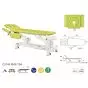 Table de massage hydraulique 2 plans avec accoudoirs rabattables Ecopostural C5744