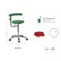 Drehhocker verchromt Ecopostural S5643