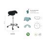Hocker PONY verchromt Ecopostural S3630