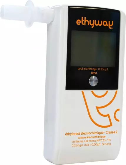 Elektronischen Alkoholtester Ethyway Klasse 2 - NFX 20-704 konforme