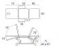 Table de massage hydraulique avec accoudoirs Ecopostural C3736