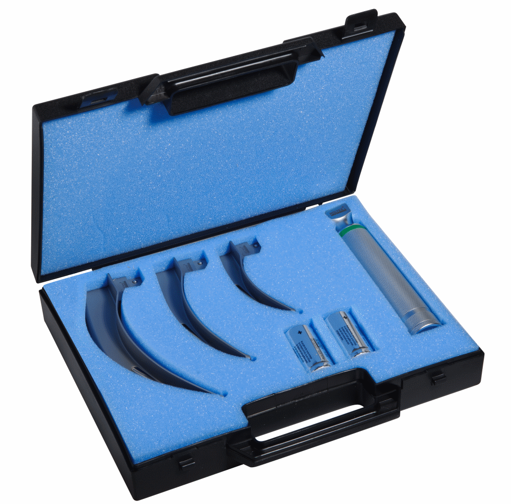 BOROMED Herkömmliches Laryngoskop Set 4 Macintosh Blades