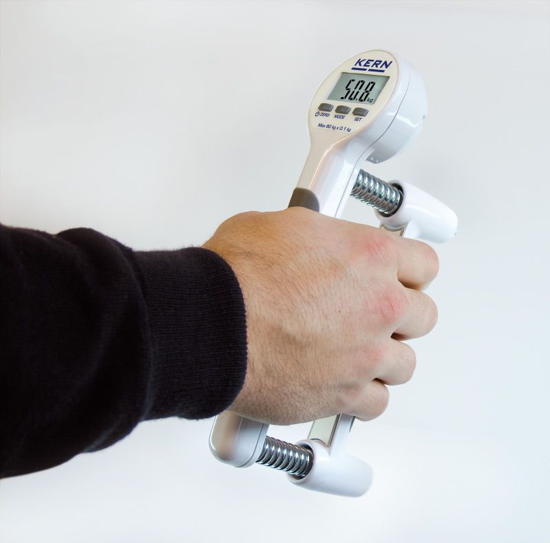 Handkraftmesser Mechanisch - Griffkraft Messgerät Mit Großdisplay Für Krafttraining & Fitness