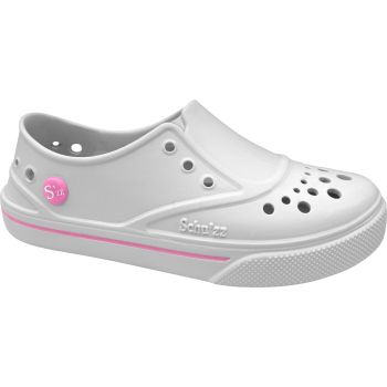 Chaussures d'hopital pour Femme Sneaker’zz Schu'zz Blanc/Liseré rose