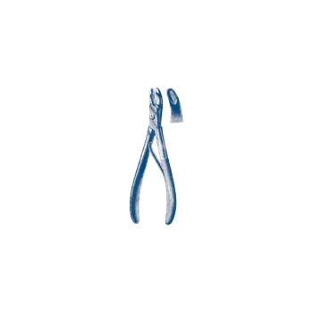 Hohlmeißelzangen Luer, einfach Artikulation Kurve 16 cm, 5 mm Kiefer Holtex