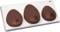 Brust-Tastmodell, drei Einzelbrüste auf Sockel L55