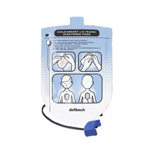 pädiatrische Elektrodenpaar für die Ausbildung Defibrillator Defibtech 