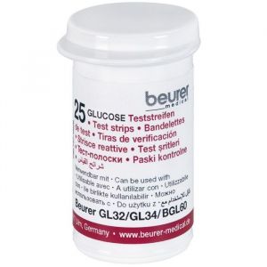 Blutzucker-Teststreifen zur Verwendung mit Beurer GL32, GL34 et BGL60
