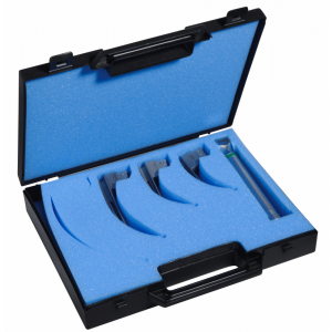 Laryngoskop Kit F / O, 3-Blatt-Miller n00, 0,1 und 1 Griff Holtex