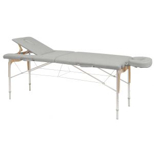 Table de massage pliante réglable aluminium et bois Ecopostural C3310