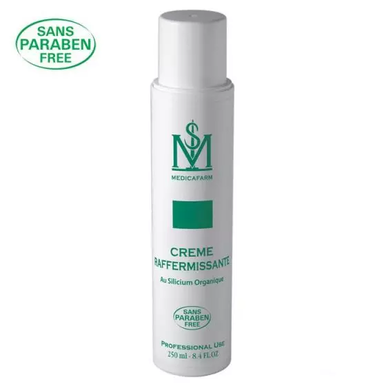 Straffende Massagecreme mit organische Silicium Flasche 250 ml Medicafarm