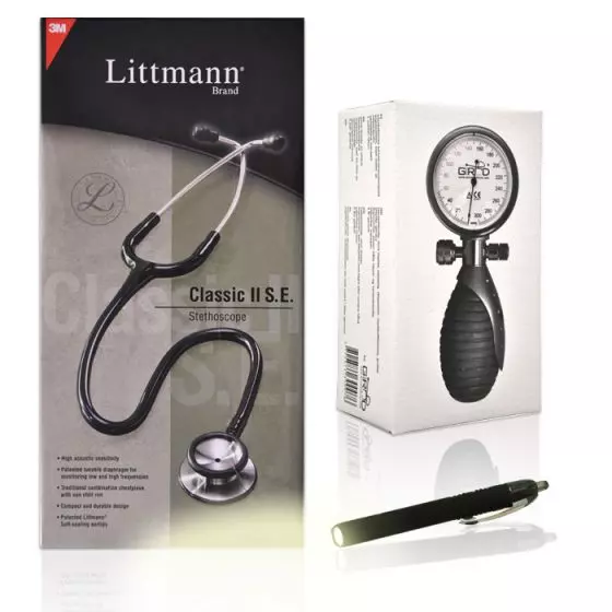 Littmann Girodmedical Diagnostik-Set für Studenten Himbeerrot