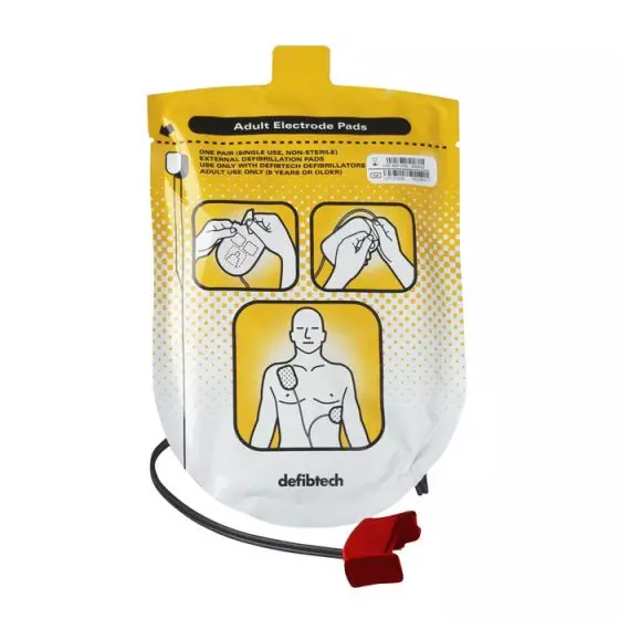 Erwachsenen  Elektrodenpaar für Ausbildung  Defibrillator Defibtech