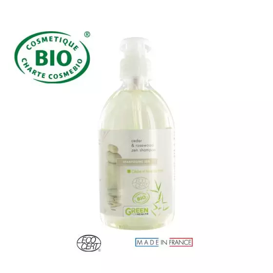 ZEN Bio-Shampoo Zeder und Rosenholz 500 ml Green For Health